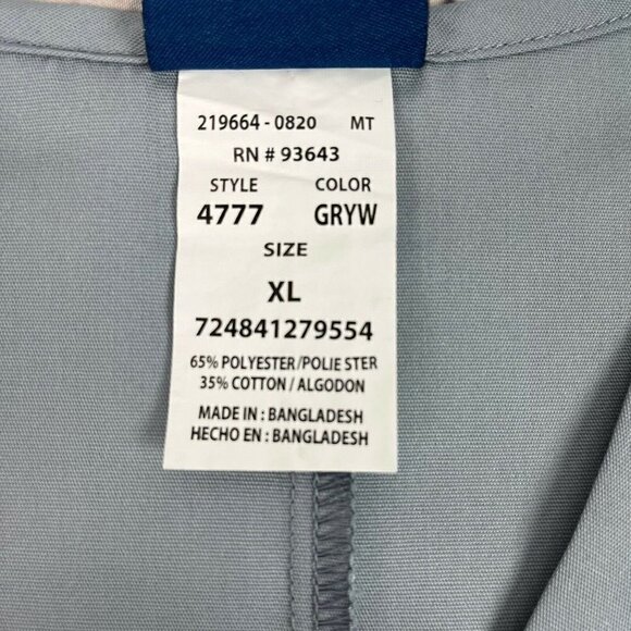 Cherokee Workwear Scrub Top V Neck Unisex XL - Picture 8 of 10